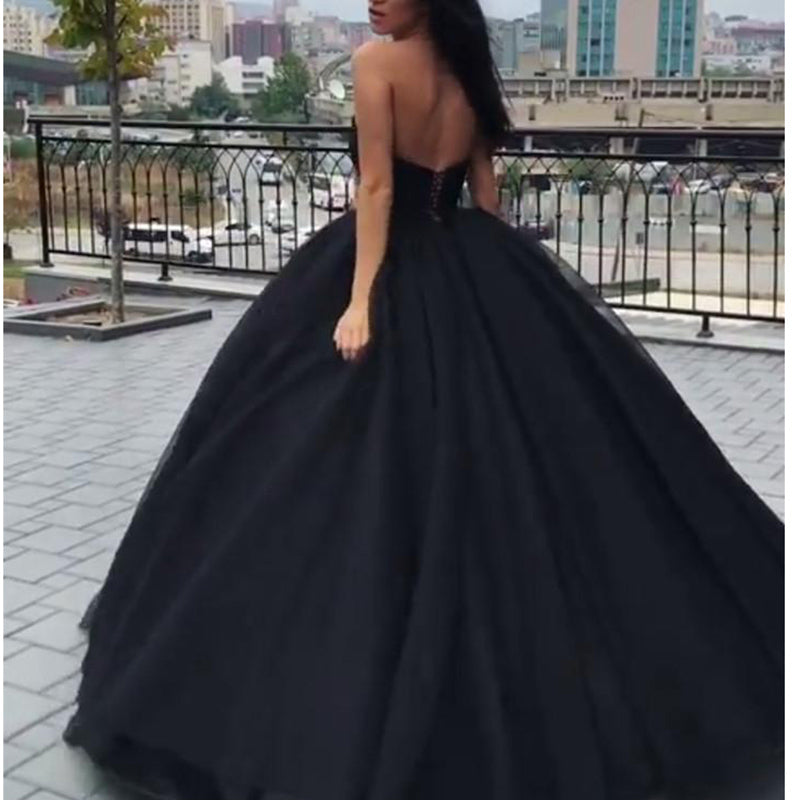 Siaoryne LP051874 Black Sweetheart Corset  Ball Gown Prom Dress 2022,Vestido De Festa ,Evening Formal Gowns