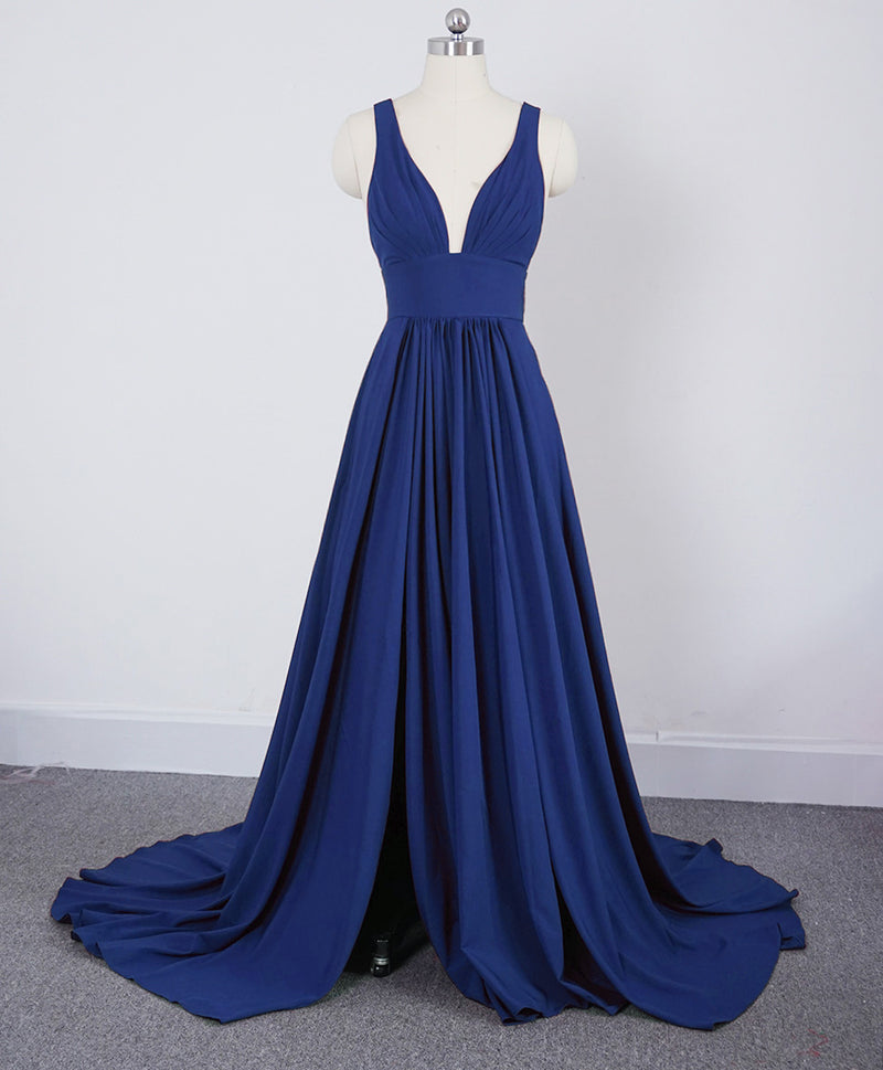 Blush Pink Bridesmaid Dresses Long Women Sexy Slit V Neck Women Wedding Party Gown