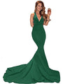 Siaoryne LP0831 Burgundy Mermaid halter Long Prom Dress Sexy Women Evening Party Gown 2018