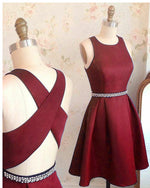 Girls  8th Grade Dresses Short Homecoming Dress with Beading Belt SP6214