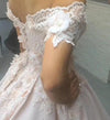 robe de soiree  Lace Satin Prom Dress Ball Gown off the shoulder Sweet 16 Quinceanera dress