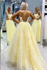 Blue /Ivory Lace Long Winter Formal Gown School Formal Long Prom Dance Dress PL11025