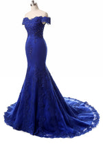 LP7891 Gorgeous  Evening Long Dress off the Shoulder Lace Formal Prom Gowns,2018 Vestido De Festa Longo