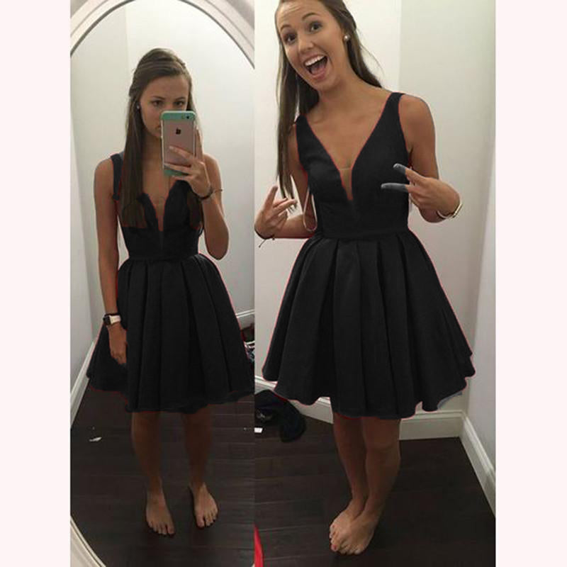 Classy Red sexy sexy V Neck Short Prom Dress homecoming dresses for party 2020 SP6602
