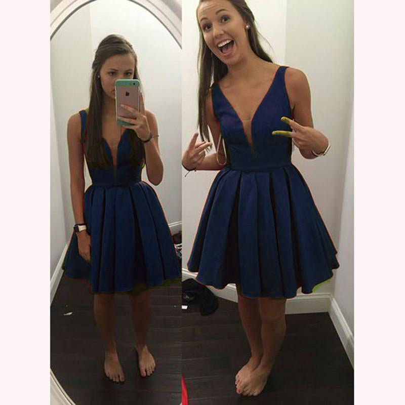 Classy Red sexy sexy V Neck Short Prom Dress homecoming dresses for party 2020 SP6602