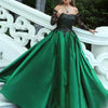 Stunning Burgundy Women Formal Evening Gown Off the Shoulder Long Sleeves satin A Line Lace Prom Dresses