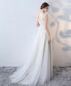 Lace and tulle Beach Bridal Gown Lace Bohe Wedding Dresses Long Robe De Mariee WD5539
