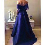 Sexy Off the Shoulder Red Wine Prom Dress Women Formal  A Line Evening Dresses Vestido De Festa 2018