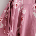 Free Shipping Chic Chiffon V Neck Print Floral Summer Casual Dress Women Outfit 2018 CS180