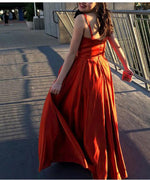 Amazing Wine Red /Green/yellow Long Formal Prom Dresses 2022 Straps Gown with high Slit PL8773