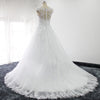 Figure Flattering A-Line Wedding Dress with Appliques Lace WD641