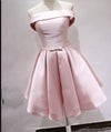 Pink Strapless Short Homecoming Dresses Girls Mini semi Formal Graduation Prom Gown