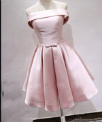 Pink Strapless Short Homecoming Dresses Girls Mini semi Formal Graduation Prom Gown