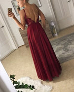 Hunter Green Prom Party Dresses with Spaghetti Straps Long Evening Gown with Sexy Slit