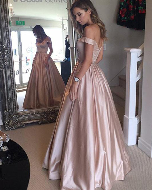 New Yellow Prom Dresses Long 2019 A Line Satin Girls Senior Graduation Formal Party Gown with Beading Belt