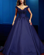 Elegant New Lace Flowers A Line Prom Dresses Vestido De Women Evening Formal Gown 2019