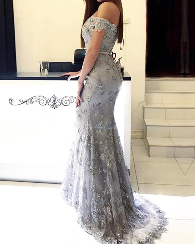 grey pageant dresses Modern Evening Dresses Long Strapless Sequin Light Grey Floor Length Luxury Women Pageant Dress