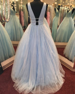 Sexy V Neck Bling Bling Sequins Prom Dress Long Graduation Party Gown with Straps PL5523
