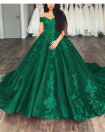 Royal Blue Ball gown Lace Wedding Dresses Prom Reception Party Gown 2019 WD6312