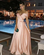 Blush Pink Girls Prom Formal Dresses Long Satin A Line Graduation Gown 2019 PL998