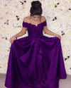 Cheap Black party Prom Dress 2022 Vestido De Festa off the shoulder Gown PL214