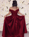 Cheap Black party Prom Dress 2022 Vestido De Festa off the shoulder Gown PL214
