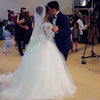 Romantic Lace Vintage Bridal dresses Ball Gown with Long Sleeves WD665