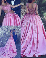 Pink Lace Girls Women Dresses Women Engagement Formal Dress PL653