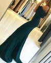 Off the Shoulder sexy High Slit Prom Dresses Mermaid Formal Party Long Dresses