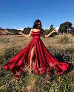 Royal Blue Prom Dresses  Halter Long Graduation Girls Party Gown with Split PL5587