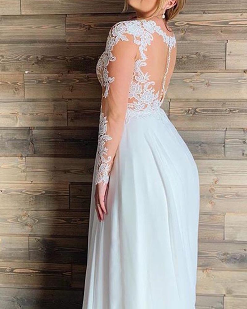 Vintage Long Sleeves Iovry Lace Plus size Wedding Dress,Women Bridal G Siaoryne Vintage Long Sleeves Iovry Lace Plus size Wedding Dress,Women Bridal G Siaoryne