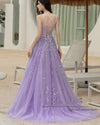 Amazing Lace Lilac Quinceanera Dress Ball Gown Sweet Sixteen Party Prom Dress Cross Back PL1026
