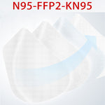 Fast Delivery Hot Sale N95 Anti Coronavirus Mask KN95 Safety Protective Mask Anti Dust Anti ffp2 Dust Gas Mask 5 Pieces