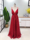 Siaoryne Rose Gold Bling Bling Women Sexy Backless Long Evening Gowns with Straps  Sequins PL1211