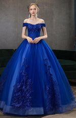 Amazing Eoyal Blue Ball Gown Quinceanera  Gown for Girls Sweet 15 party Dress PL11118