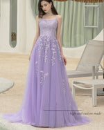 Amazing Lace Lilac Quinceanera Dress Ball Gown Sweet Sixteen Party Prom Dress Cross Back PL1026