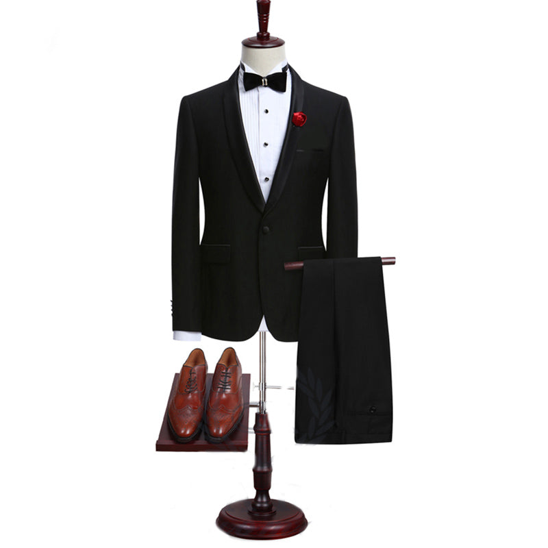 LP5510 Custom made wedding suits 2 pieces Men suits Slim fit Notched lapel Grooms wedding suits Tuxedos  (jacket+pants)