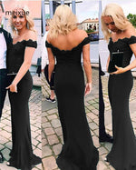 siaoryne Sexy Off the Shoulder Lace Fitted Burgundy Cheap Prom Dress Long PL1009