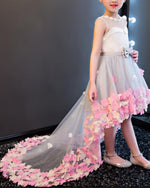 Little Girl Birthday Party Dresses High Low Baby Gown FG221