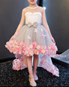 Little Girl Birthday Party Dresses High Low Baby Gown FG221