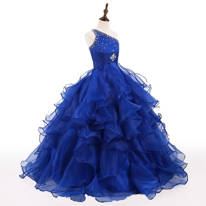 LP5512 Ball Gown Little Girl Pageant Dress Child Formal Gown One Shoul Siaoryne LP5512 Ball Gown Little Girl Pageant Dress Child Formal Gown One Shoul Siaoryne