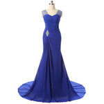Classy Green Mermaid Beaded Long Women Evening Dress Custom Made Mother of The Bride Dresses