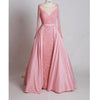 LP745 Luxury Attachable Train Sexy Heavy Beading Prom Dresses with Sleeves Formal Gown Pageant Dresses