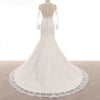 Vintage Long Sleeves Lace Wedding Dress Mermaid Bridal Gown 2018 Custom Made Vestido De Novia