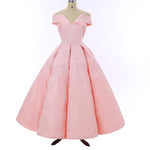 Luxury Pink Ball Gown Prom Dresses ,Lace  formal gown,s 2018 Arabic Style Women Dress