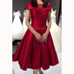 Lovely Burgundy High Low Prom Dress with Short Sleeve Girls Homecoming Gown  vestido de formatura curto