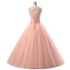 LP8766 Cap Sleeves Scoop Aqua Scarlet Blush Lace Ball Gown Prom Dress Quinceanera Dress Sweet 16 vestido de festa debutante