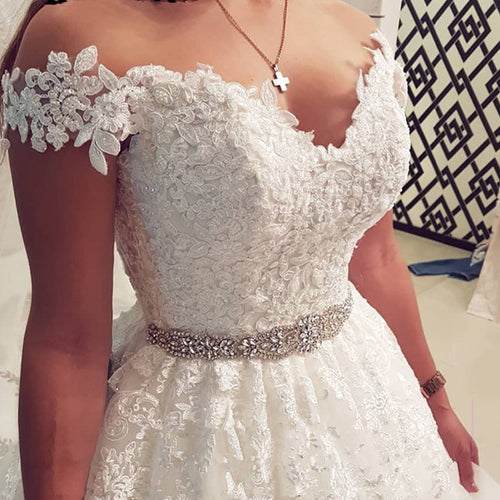 Vintage Lace Wedding Dress 2020 Ball Gown Sweetheart Off The Shoulder Vestido De Noiva