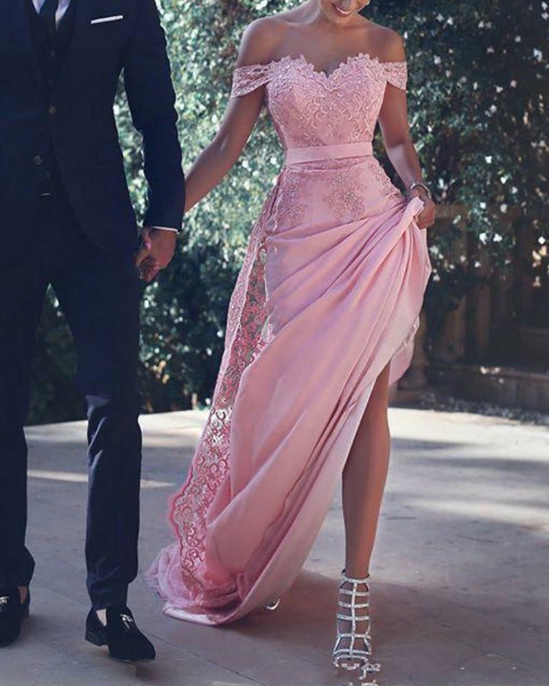 Baby pink discount gown for engagement