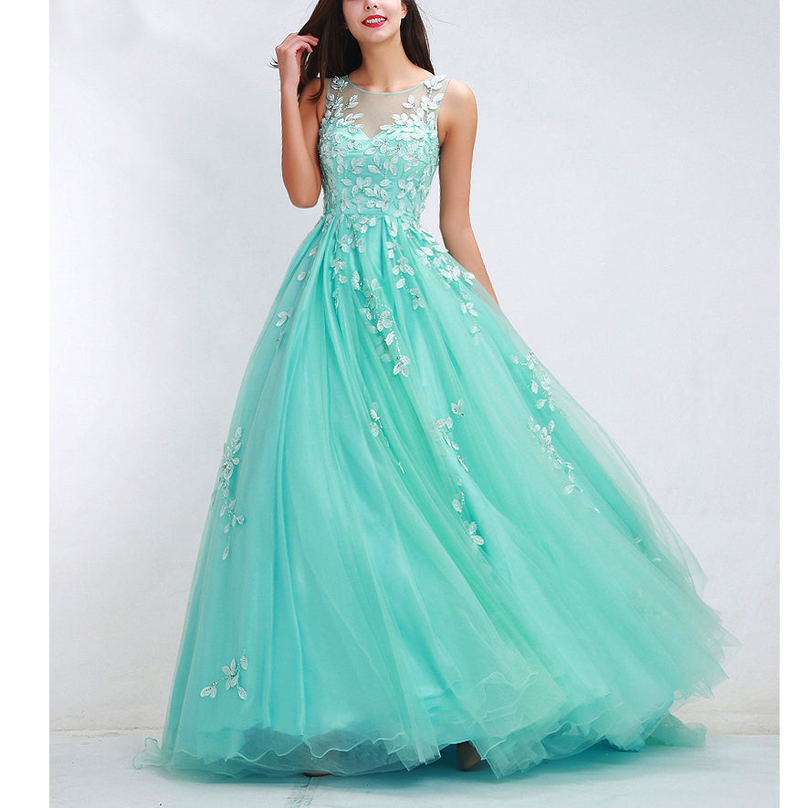 2024 elegant Long Prom Dress Aqua Senior Prom Gowns Graduation Long Dresses
